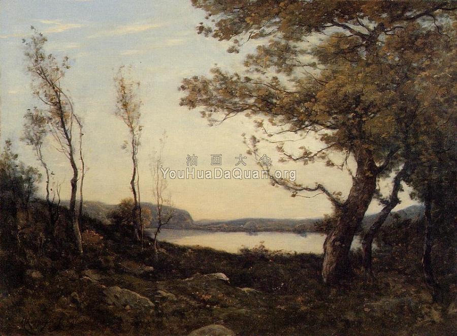 Landscape with Lake - 亨利·约瑟夫·哈尔皮涅斯